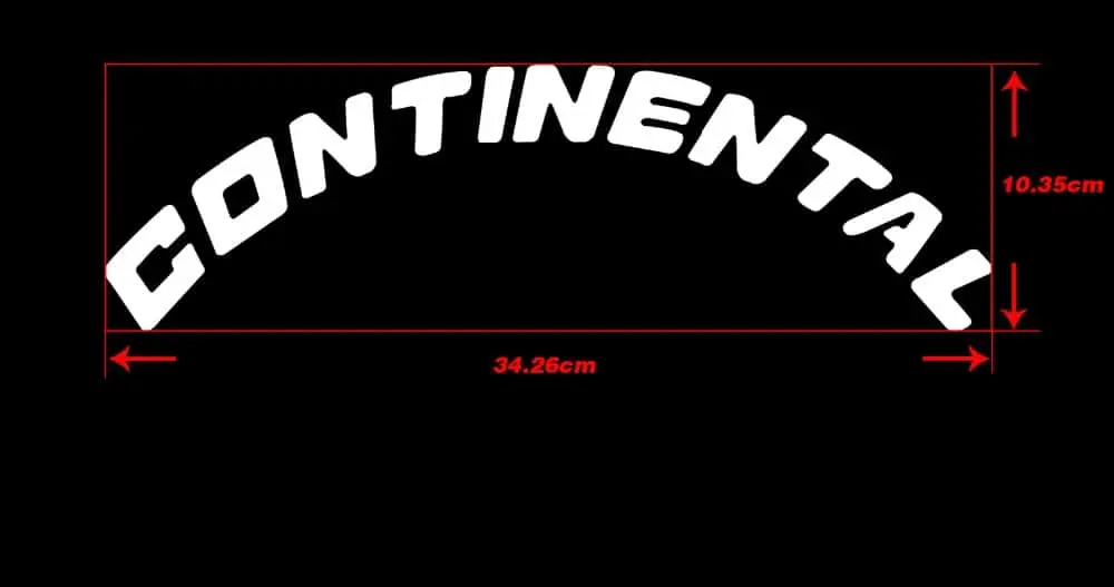 CONTINENTAL TIRE STICKERS — view 5