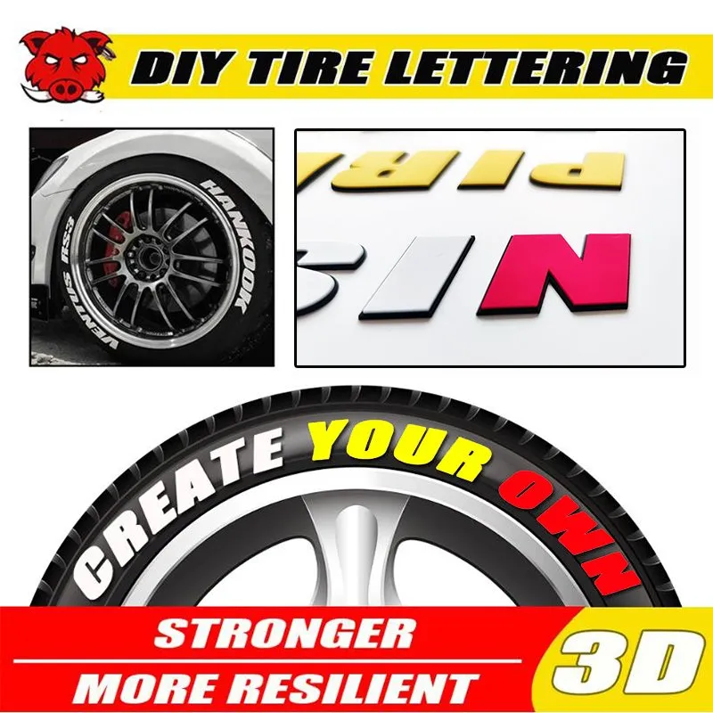 Create Your Own Custom Tire Lettering — view 2