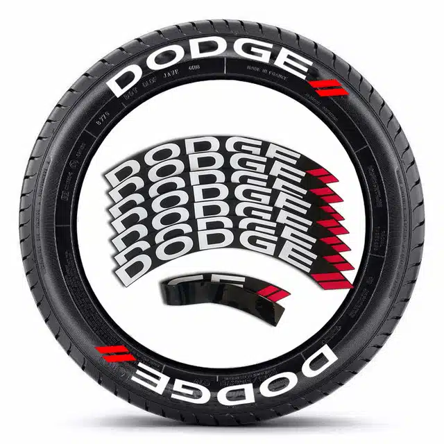 Dodge Style Tire Lettering Kit