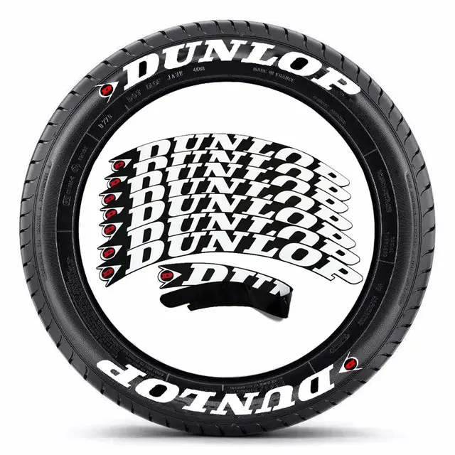 DUNLOP TIRE STICKERS
