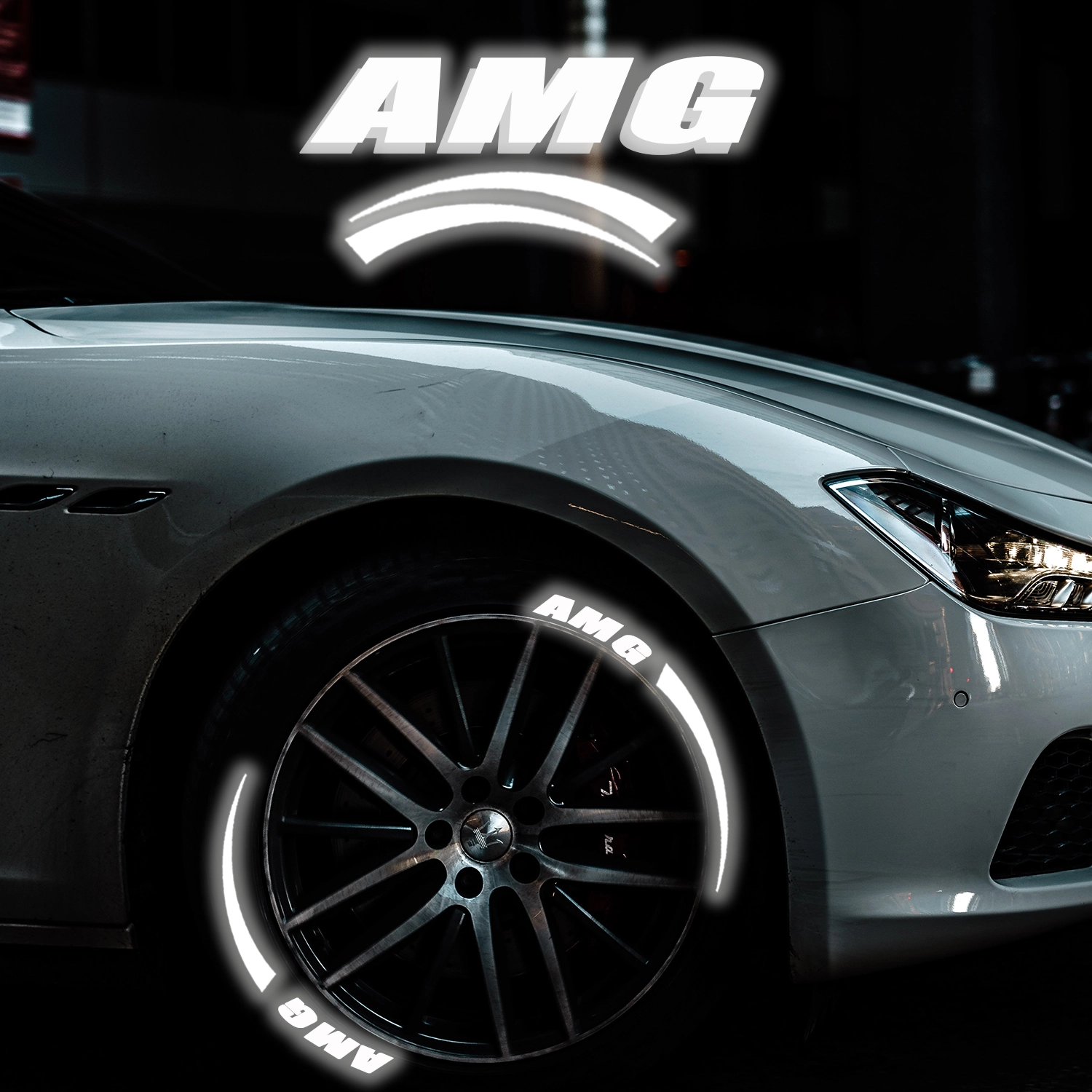Reflective Custom Tire Lettering — view 4