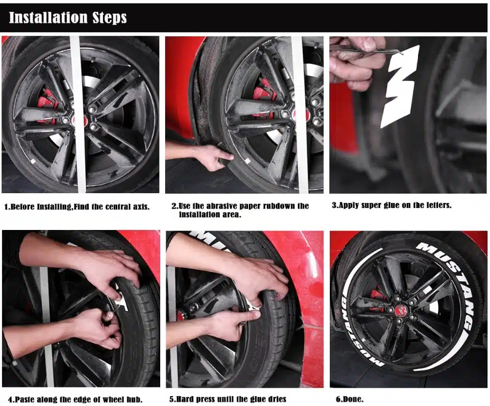 Reflective Custom Tire Lettering — view 10